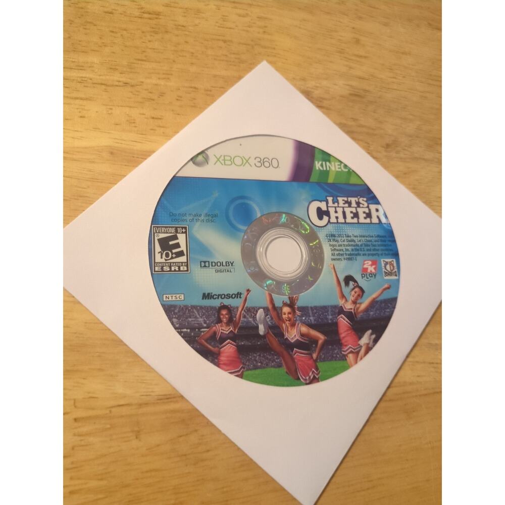 Let's Cheer Xbox 360 Kinect DISC ONLY